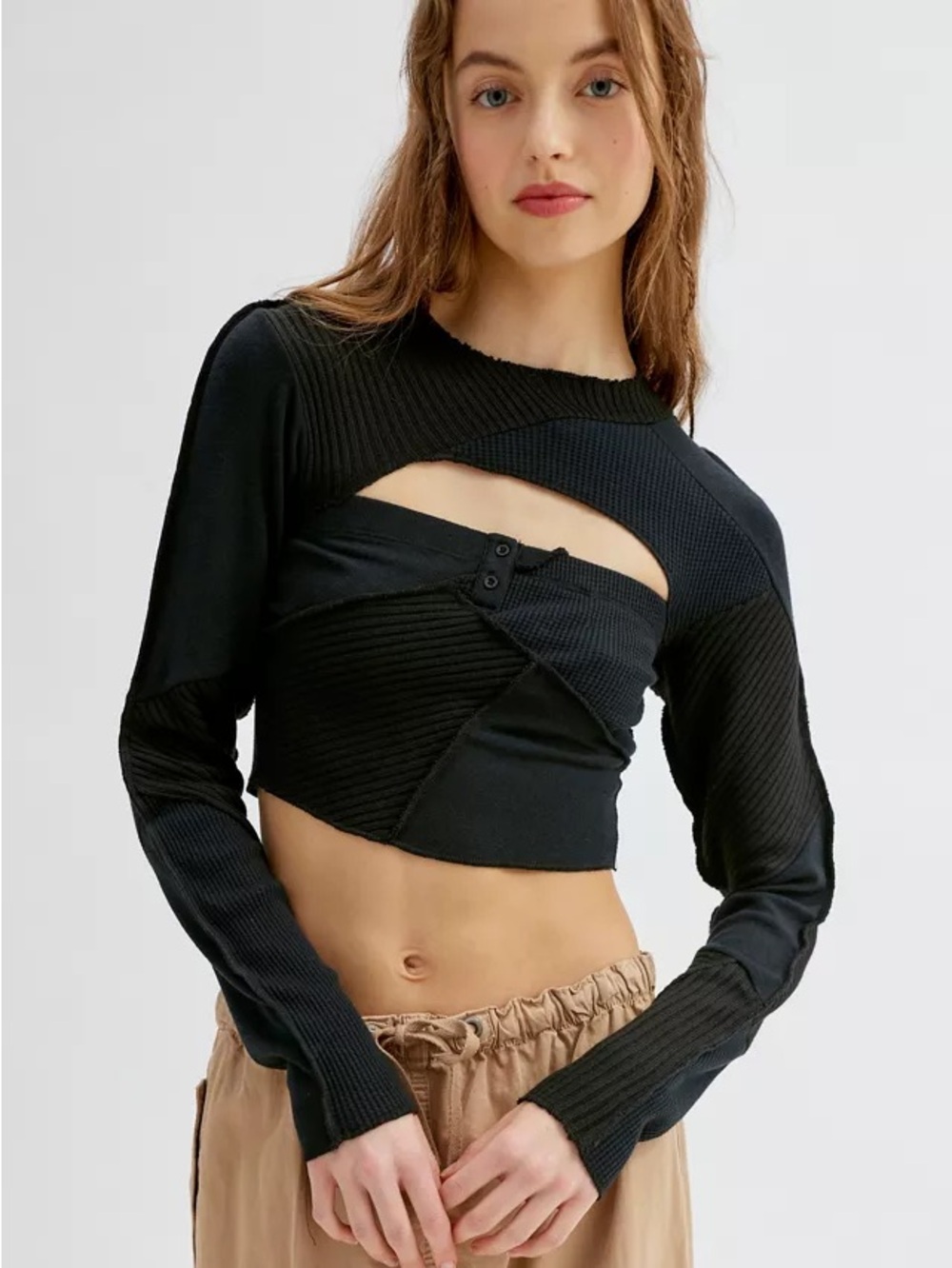 NWT BDG Keke Spliced Top & Shrug Set